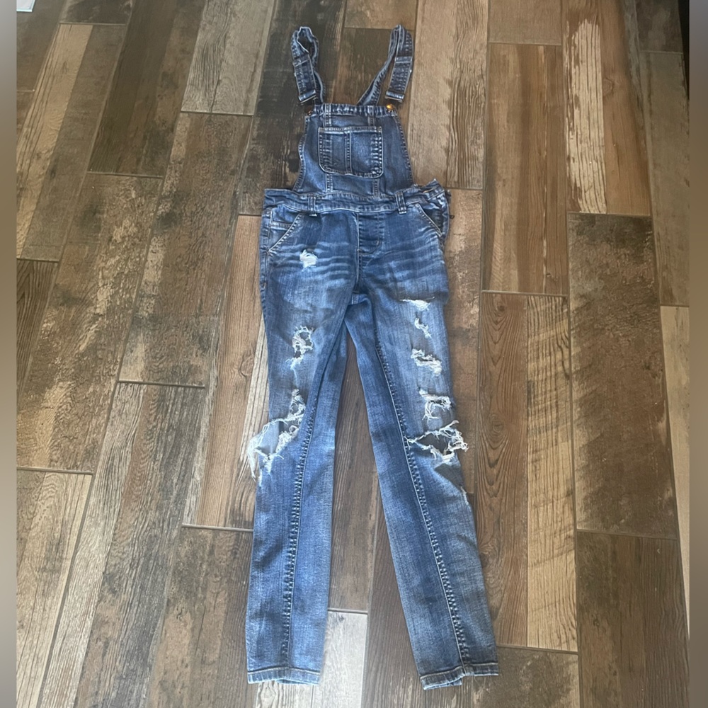 Dollhouse Destructed Overalls Size 3